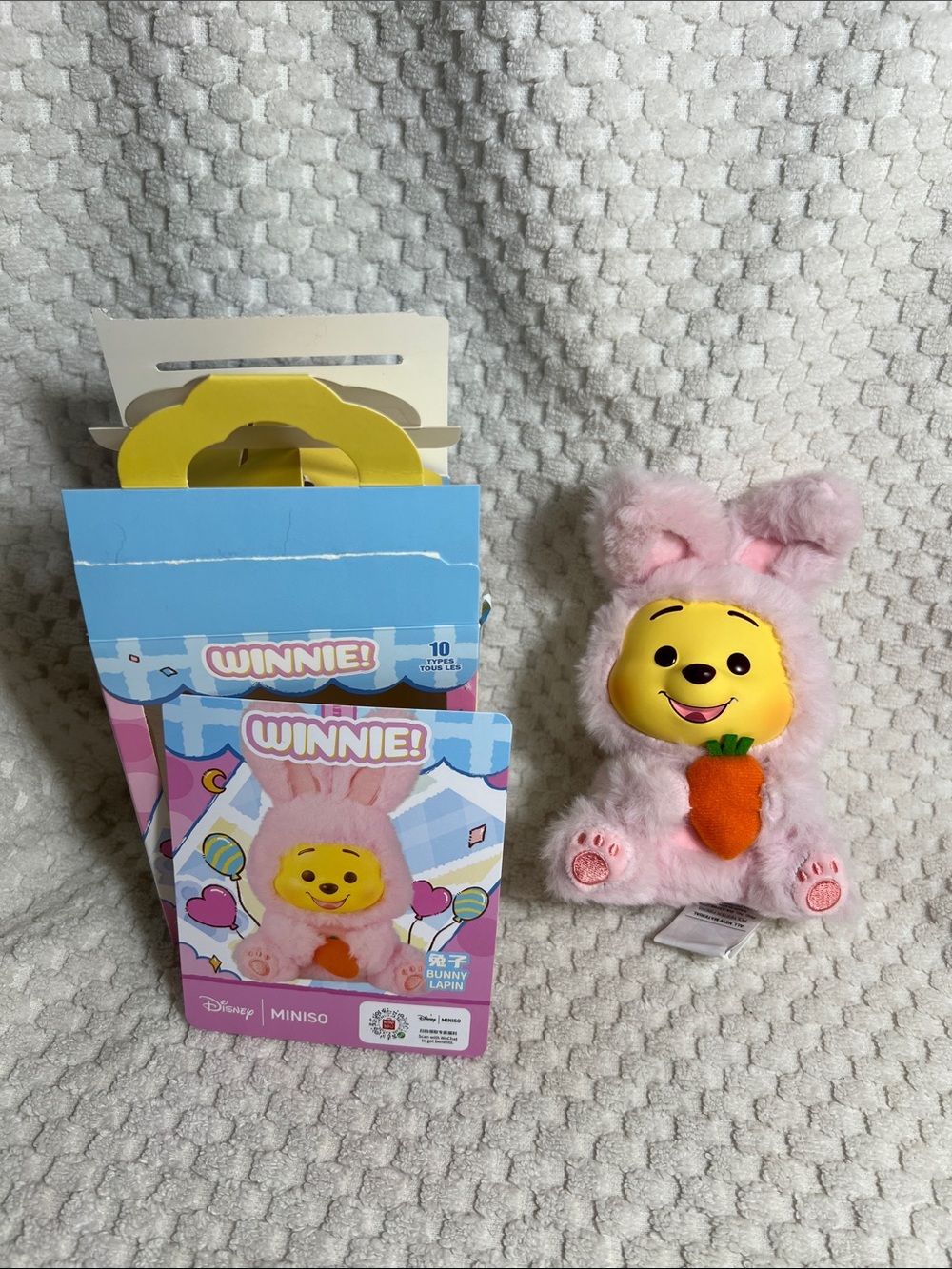 Winnie! Disney x Miniso plush Pendant - PINK RABBIT